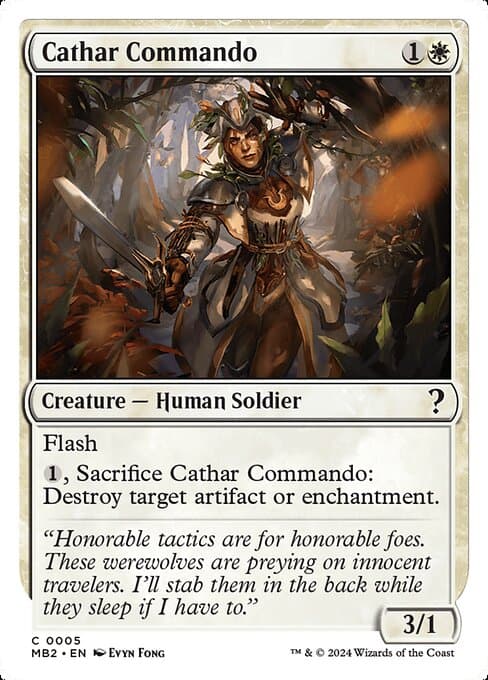 Cathar Commando from Mystery Booster 2 (Common)
