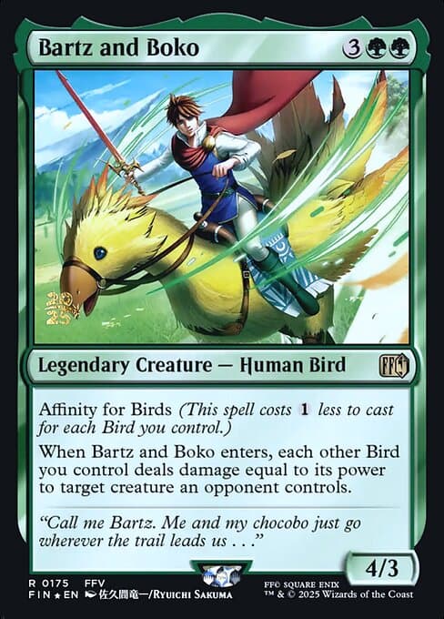 Bartz and Boko from Final Fantasy Promos (Rare)