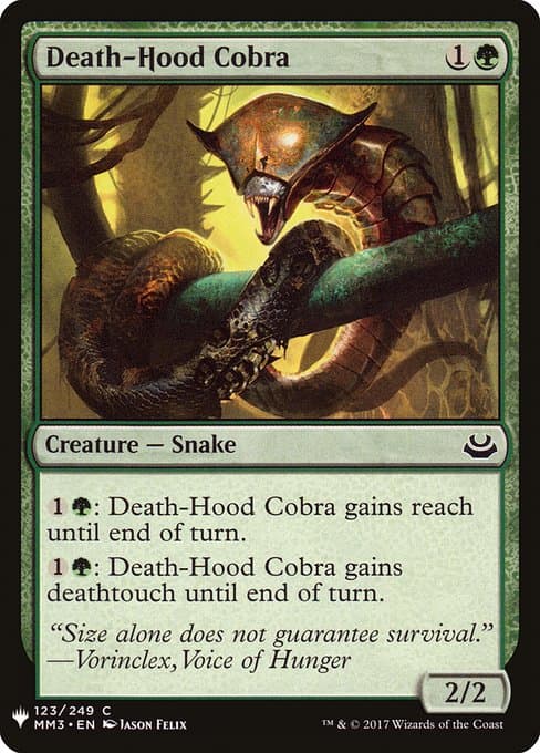 Death-Hood Cobra from The List (Common)