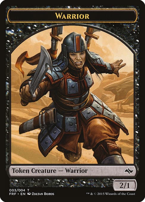 Warrior from Fate Reforged Tokens (Common)