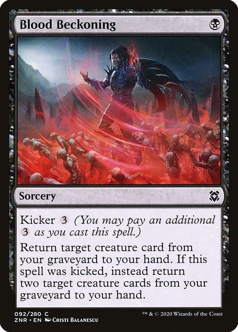 Blood Beckoning from Zendikar Rising (Common)