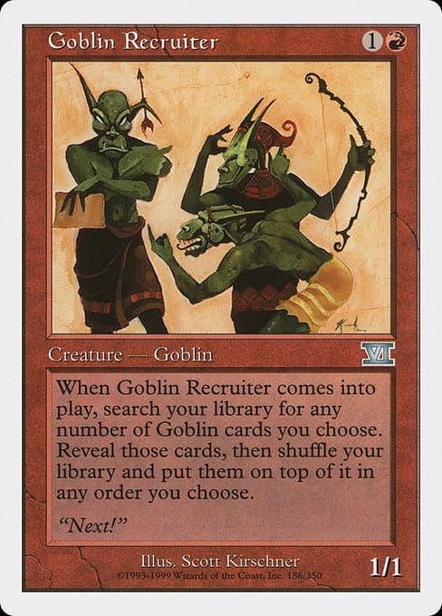 Goblin Recruiter from Classic Sixth Edition (Uncommon)