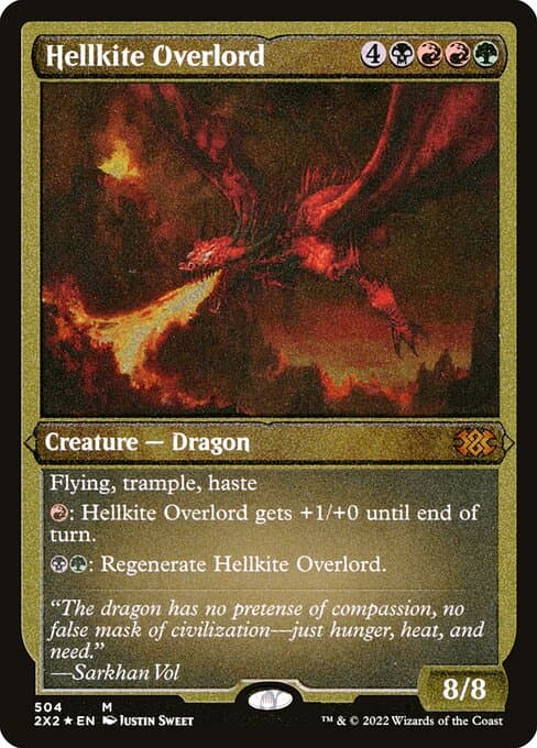 Hellkite Overlord from Double Masters 2022 (Mythic)