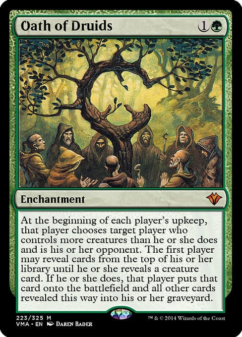 Oath of Druids from Vintage Masters (Mythic)