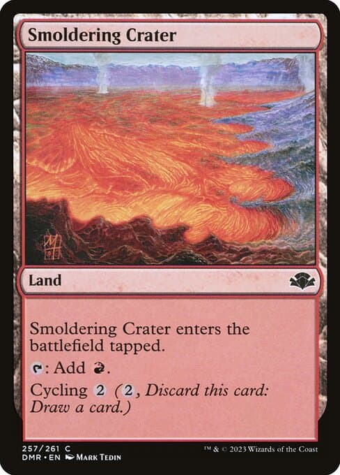 Smoldering Crater from Dominaria Remastered (Common)