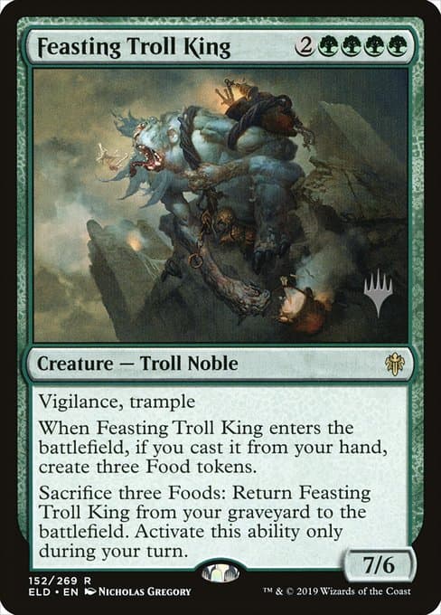 Feasting Troll King from Throne of Eldraine Promos (Rare)