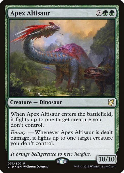 Apex Altisaur from Commander 2019 (Rare)