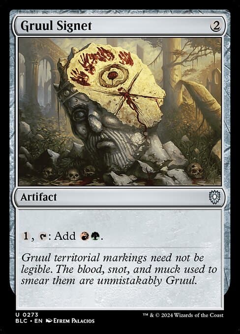 Gruul Signet from Bloomburrow Commander (Uncommon)