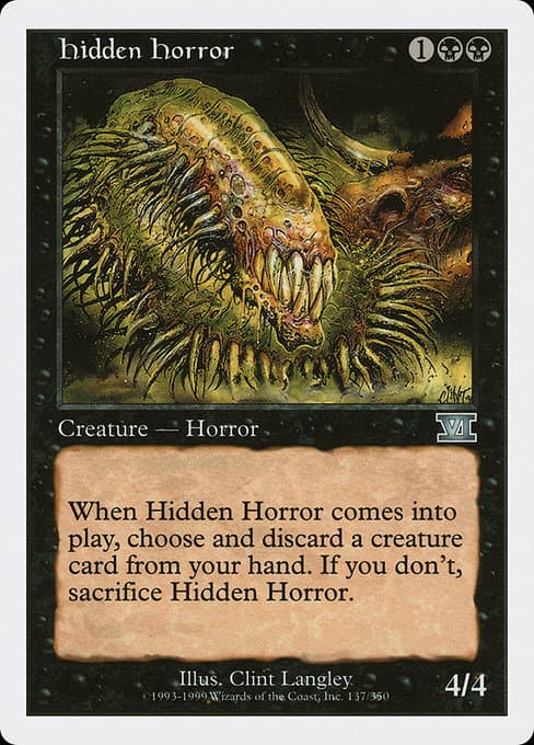 Hidden Horror from Classic Sixth Edition (Uncommon)