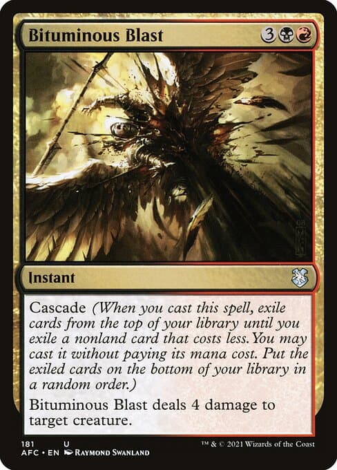 Bituminous Blast from Forgotten Realms Commander (Uncommon)