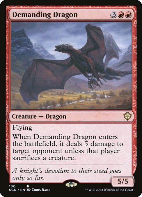 Demanding Dragon from Starter Commander Decks (Rare)