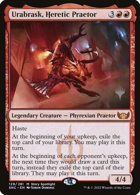 Urabrask, Heretic Praetor from Streets of New Capenna Promos (Mythic)