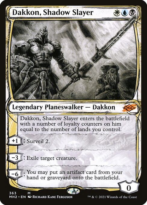 Dakkon, Shadow Slayer from Modern Horizons 2 (Mythic)