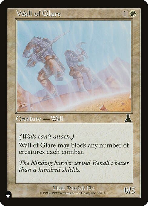 Wall of Glare from The List (Common)