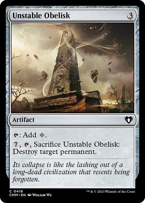 Unstable Obelisk from Commander Masters (Common)