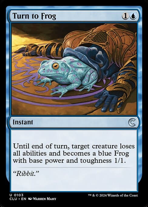 Turn to Frog from Ravnica: Clue Edition (Uncommon)