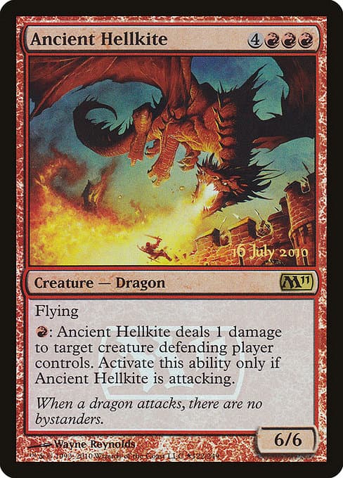 Ancient Hellkite from Magic 2011 Promos (Rare)