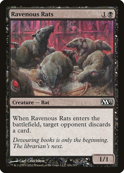 Ravenous Rats from Magic 2013 (Common)
