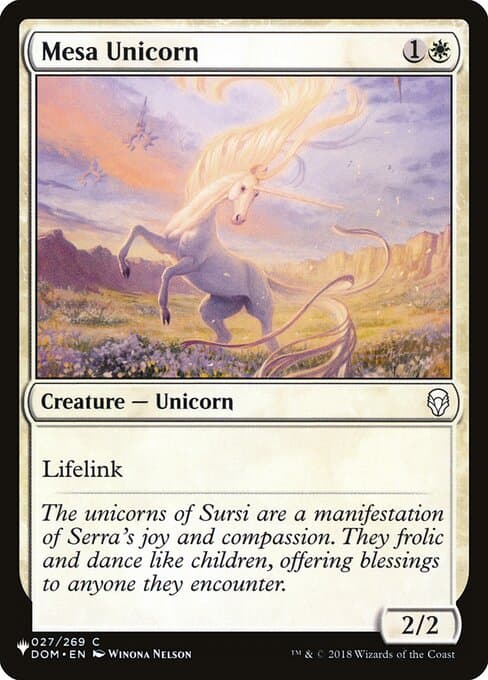 Mesa Unicorn from The List (Common)
