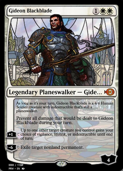 Gideon Blackblade from Magic Online Promos (Mythic)