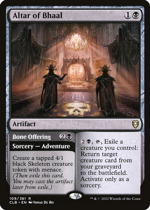 Altar of Bhaal // Bone Offering (Rare)
