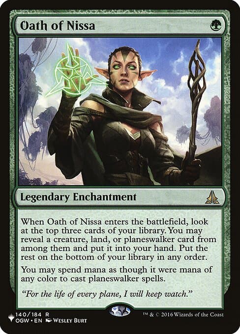 Oath of Nissa from The List (Rare)