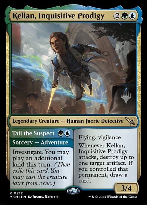 Kellan, Inquisitive Prodigy // Tail the Suspect from Murders at Karlov Manor Promos (Rare)
