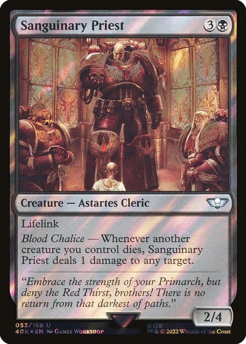 Sanguinary Priest from Warhammer 40,000 Commander (Uncommon)