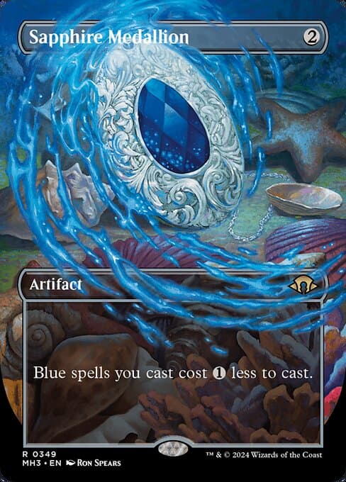 Sapphire Medallion from Modern Horizons 3 (Rare)