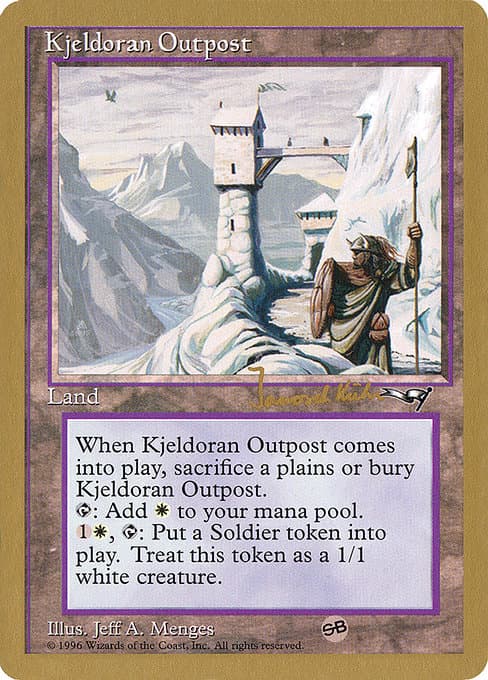Kjeldoran Outpost from World Championship Decks 1997 (Rare)