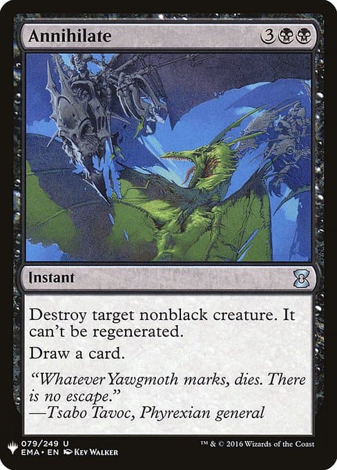 Annihilate from The List (Uncommon)