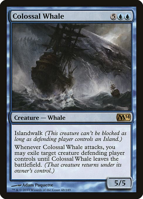 Colossal Whale from Magic 2014 (Rare)