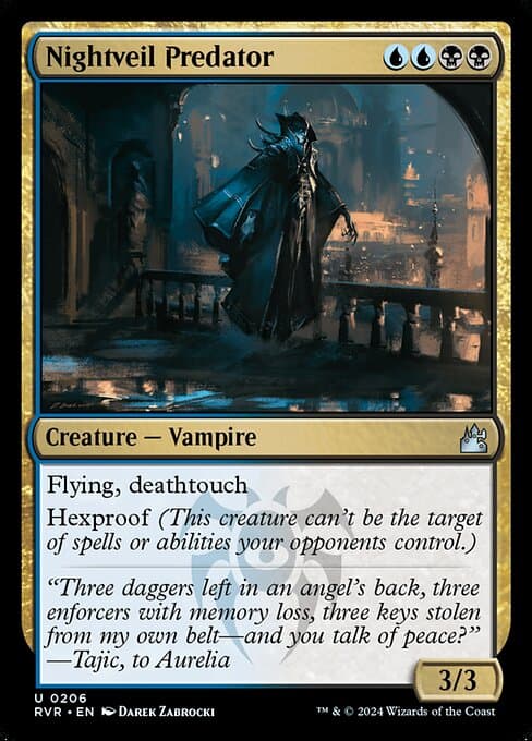 Nightveil Predator from Ravnica Remastered (Uncommon)