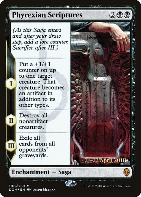 Phyrexian Scriptures from Dominaria Promos (Mythic)