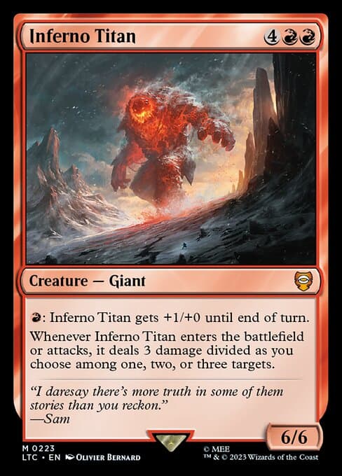 Inferno Titan from Tales of Middle-earth Commander (Mythic)