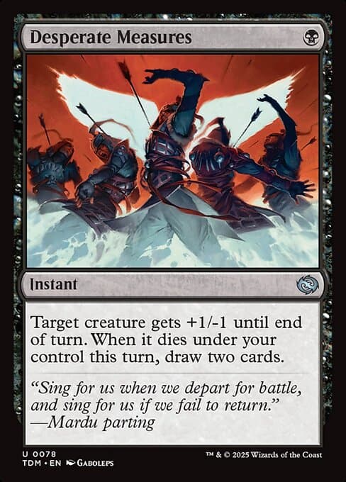 Desperate Measures from Tarkir: Dragonstorm (Uncommon)