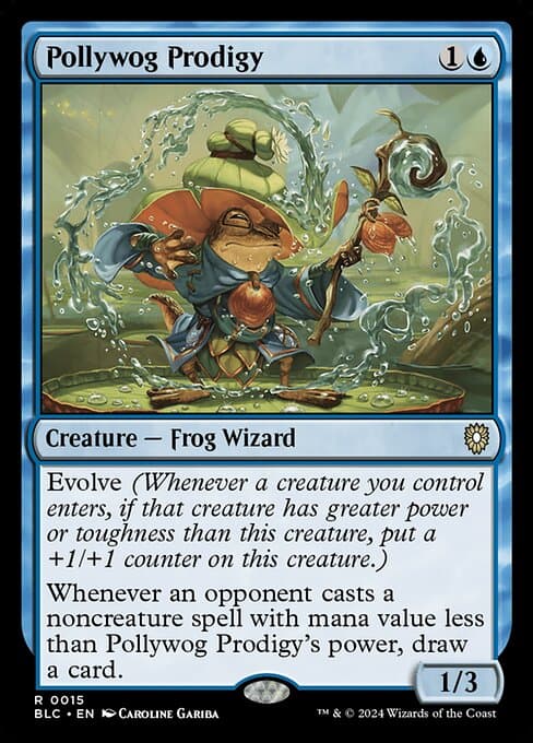 Pollywog Prodigy from Bloomburrow Commander (Rare)