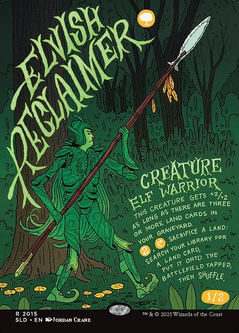 Elvish Reclaimer from Secret Lair Drop (Rare)