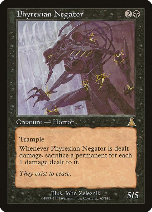 Phyrexian Negator from Urza's Destiny (Rare)