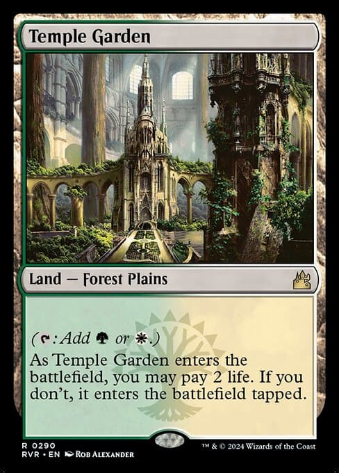 Temple Garden from Ravnica Remastered (Rare)