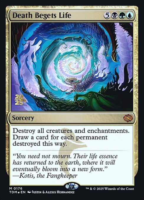 Death Begets Life from Tarkir: Dragonstorm Promos (Mythic)