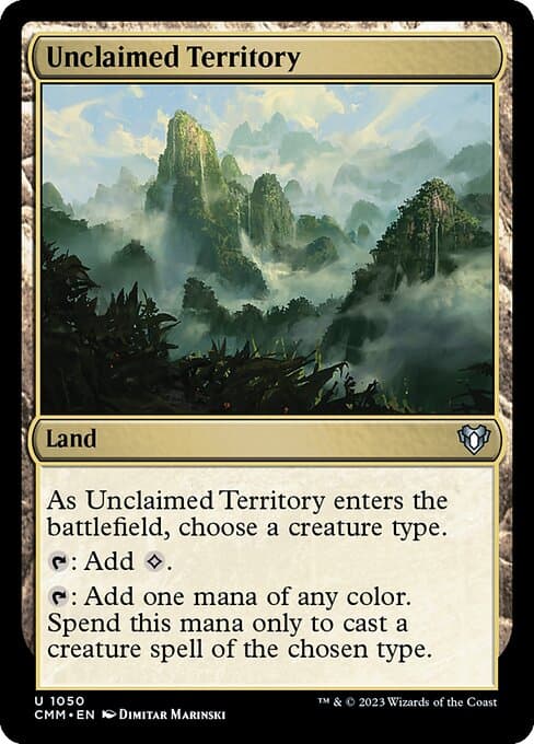 Unclaimed Territory from Commander Masters (Uncommon)