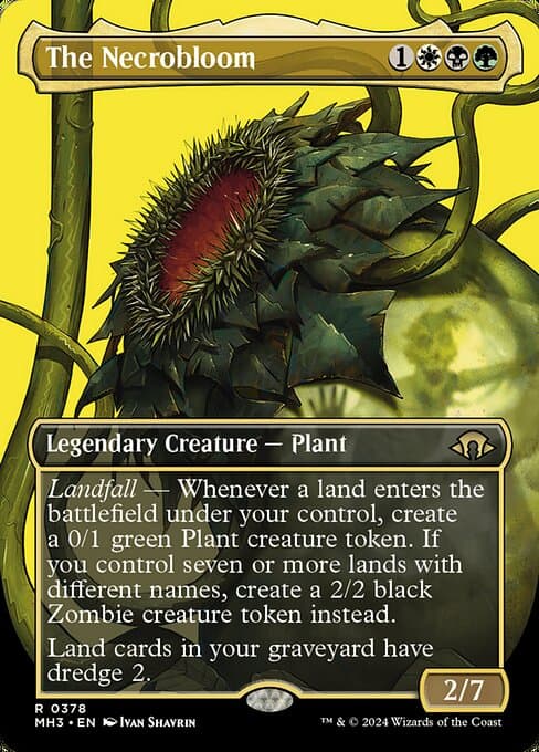 The Necrobloom from Modern Horizons 3 (Rare)