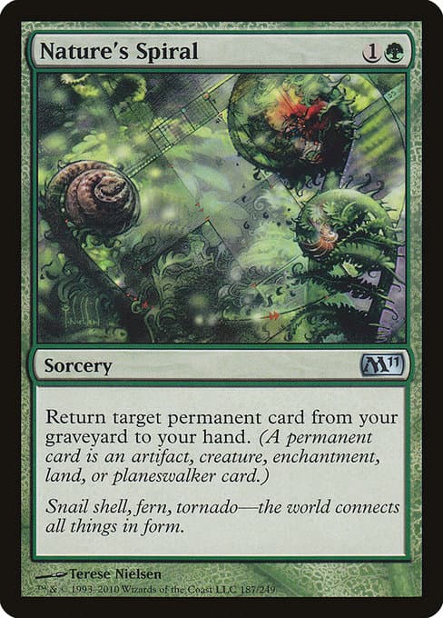 Nature's Spiral from Magic 2011 (Uncommon)