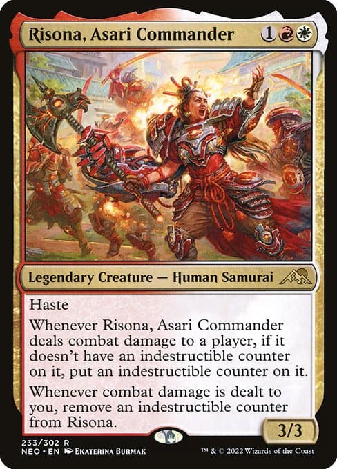 Risona, Asari Commander from Kamigawa: Neon Dynasty (Rare)