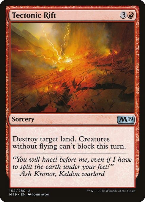 Tectonic Rift from Core Set 2019 (Uncommon)