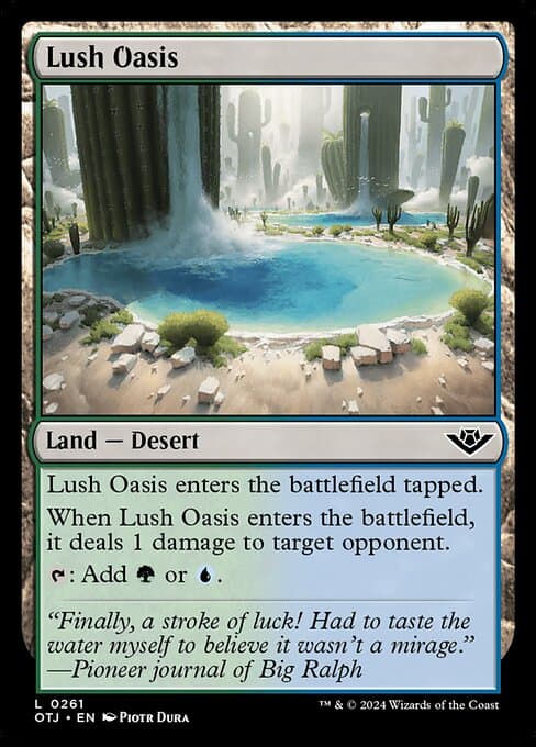 Lush Oasis from Outlaws of Thunder Junction (Common)
