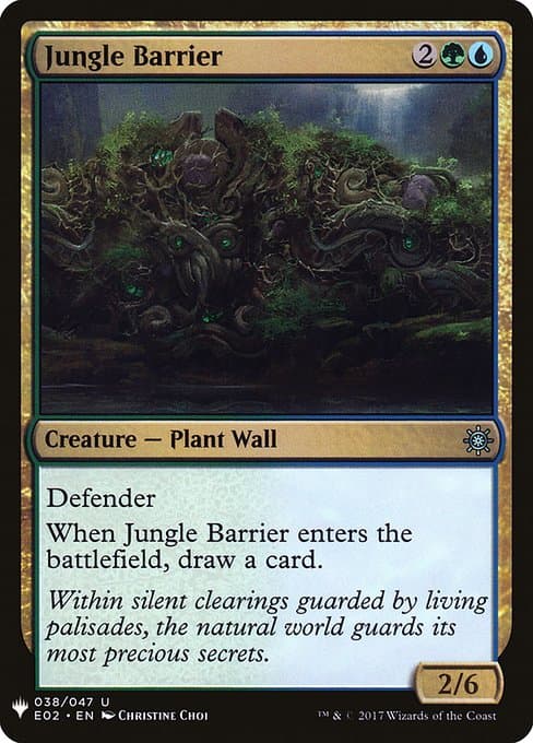 Jungle Barrier from The List (Uncommon)