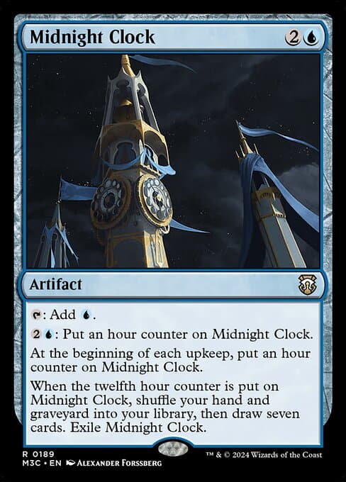 Midnight Clock from Modern Horizons 3 Commander (Rare)