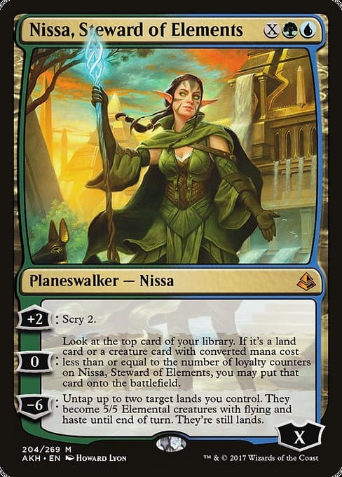 Nissa, Steward of Elements from Amonkhet (Mythic)